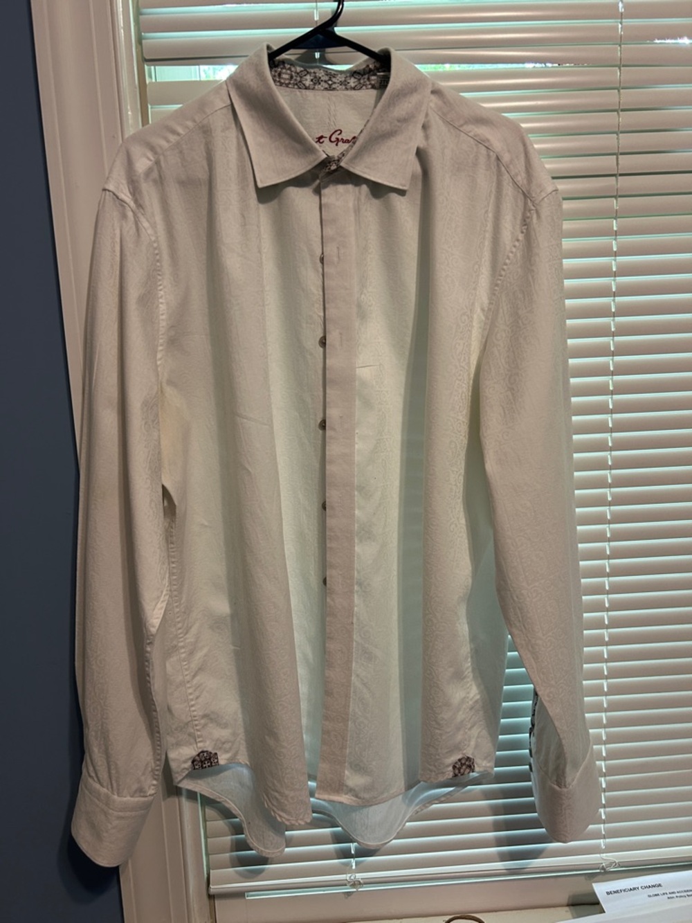 Robert Graham Classic White Men's Button-Up Shirt